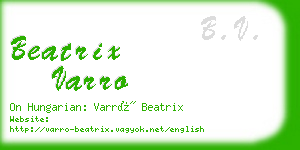 beatrix varro business card